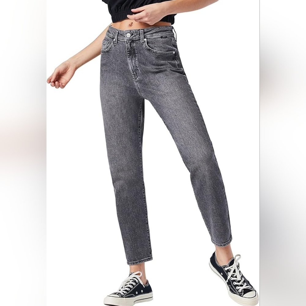 Mavi Soho Girlfriend Jeans Grey Smoke